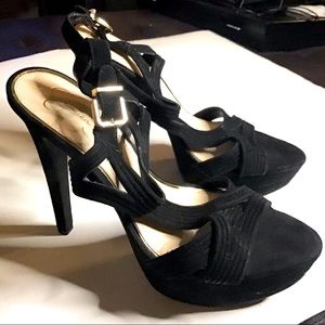 Black Suede Jessica Simpson Heels
